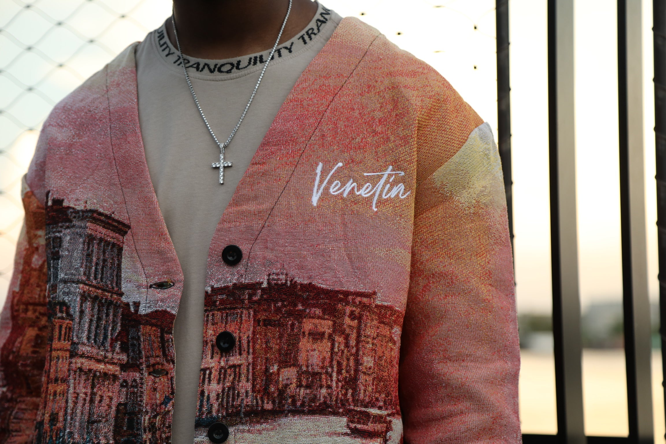 A Venetian Sunset Tapestry Cardigan